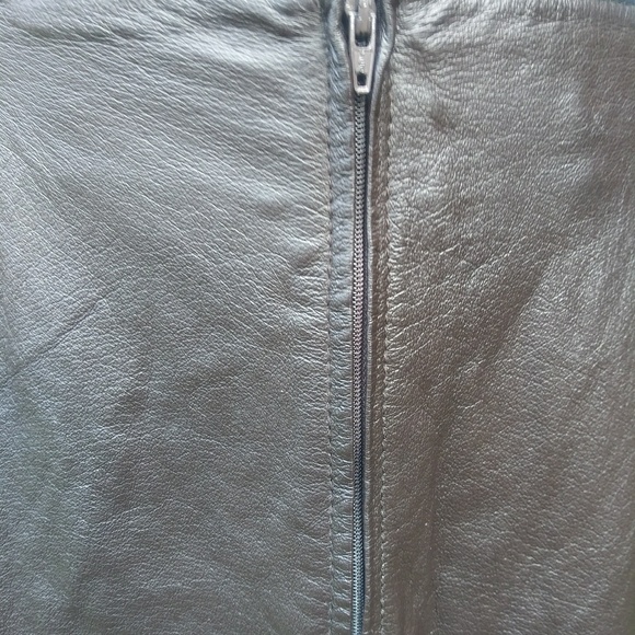 EUC Bagatelle Chocolate Brown Leather Pencil Skirt - Picture 4 of 7